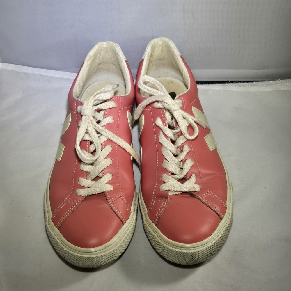 Veja Esplar Low Sneakers Womens 7 US Pink Shoe Cream Laces *READ - Picture 4 of 7